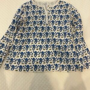 Roller Rabbit Blue Monkeys Long Sleeve + Pants set